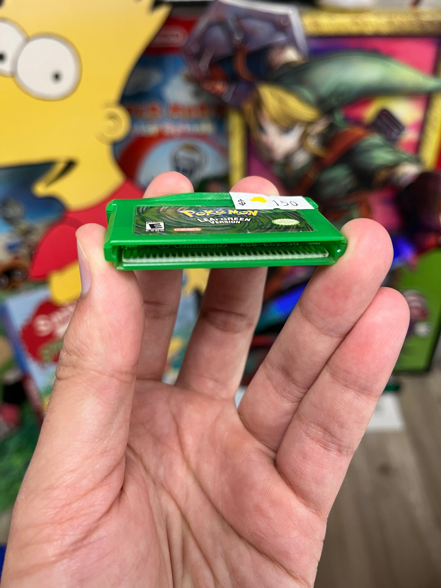 Pokemon Leaf Green GBA Good Battery