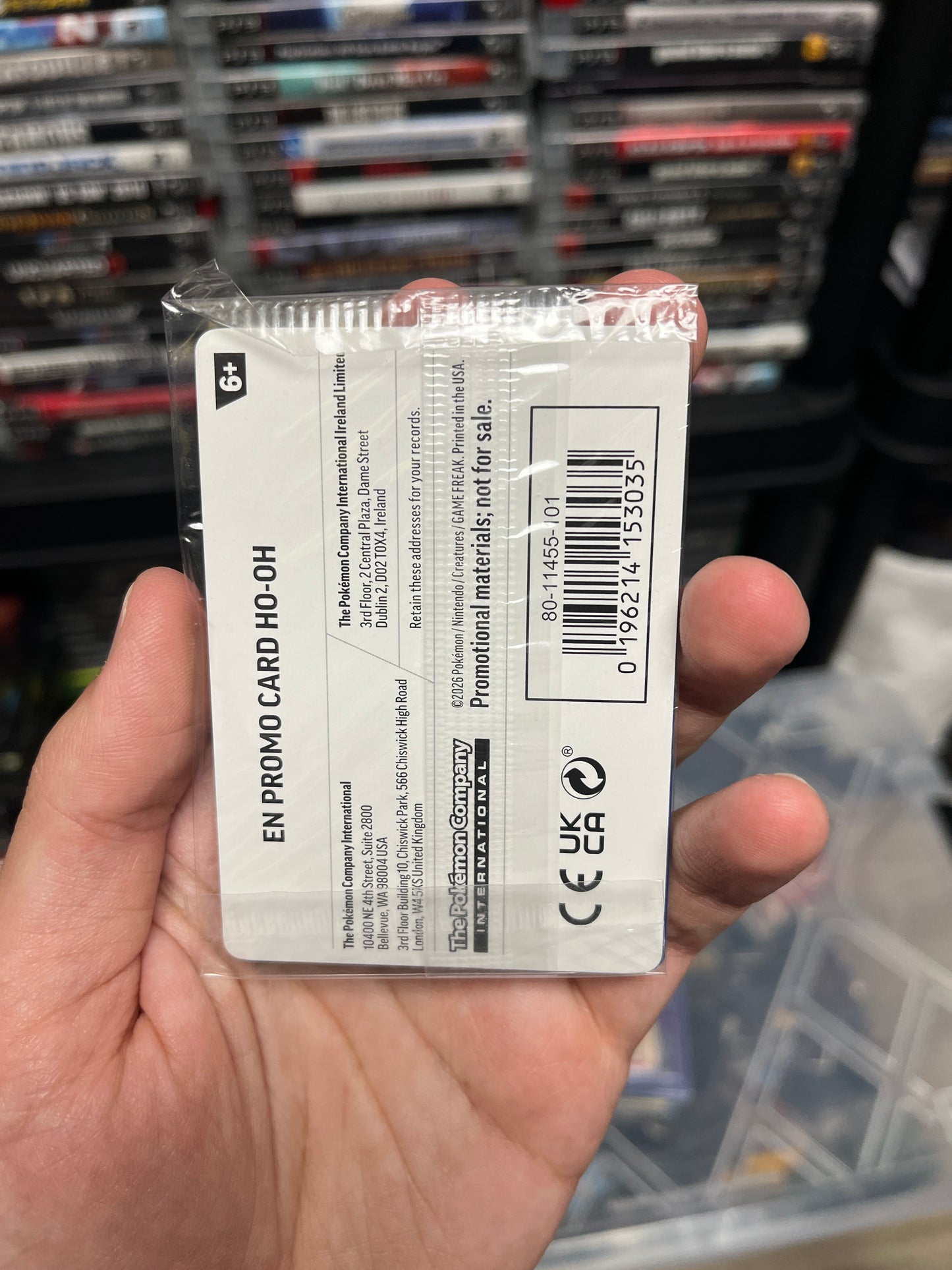Ho-Oh GameStop Stamped Promo Sealed
