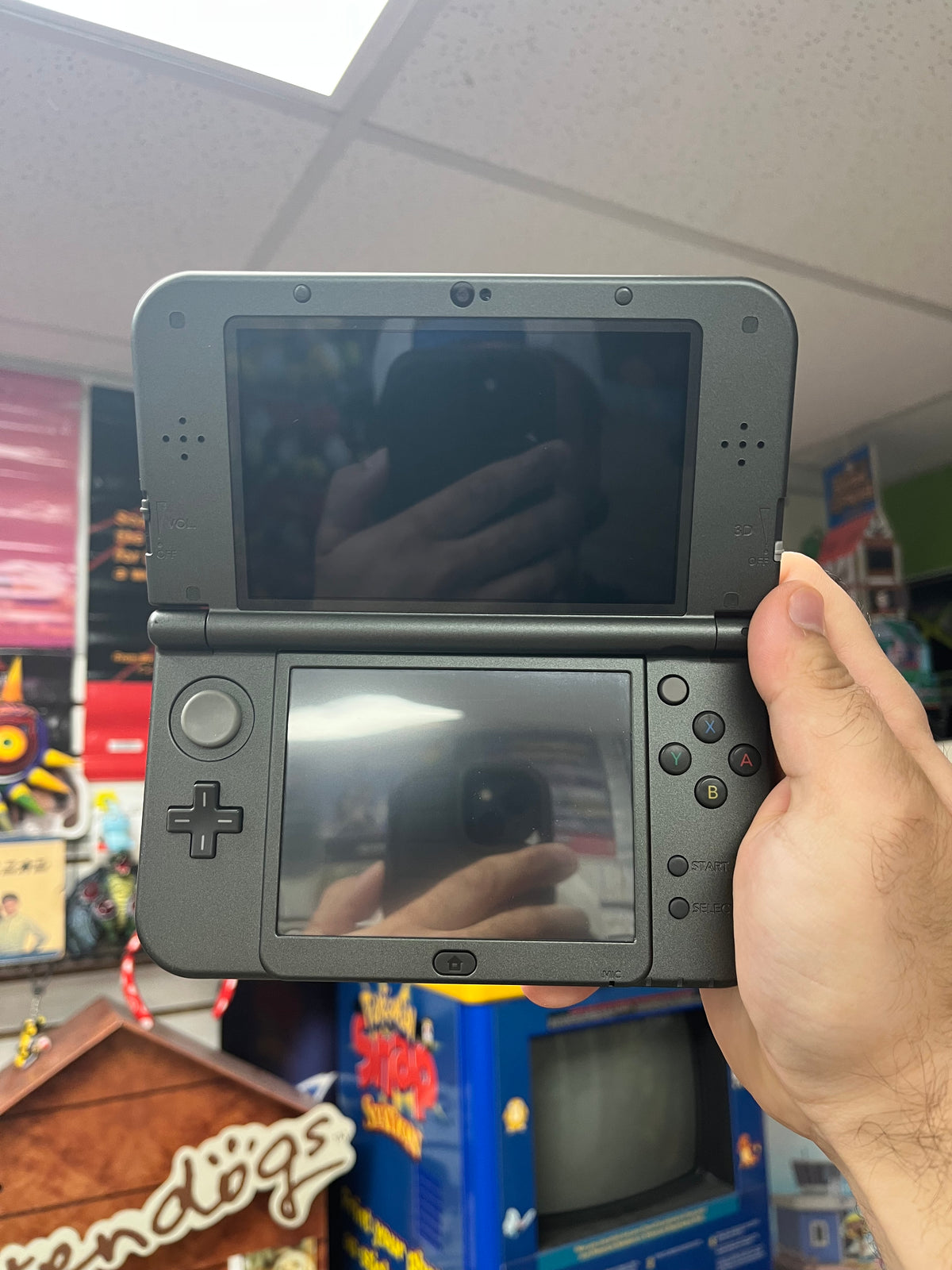 New JP Nintendo 3DS LL Metallic Black - CiB