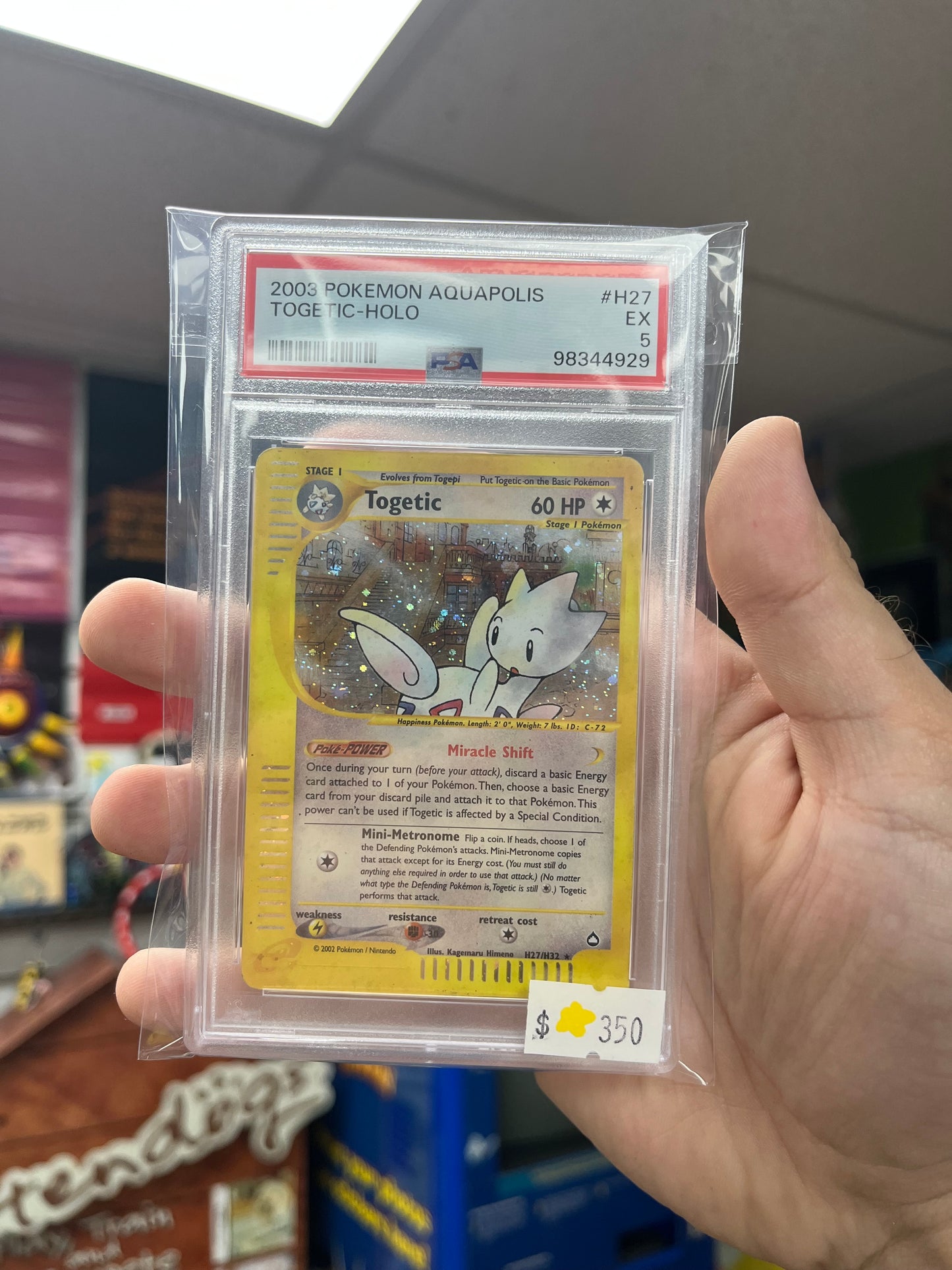 Pokemon Aquapolis Togetic Holo PSA 5