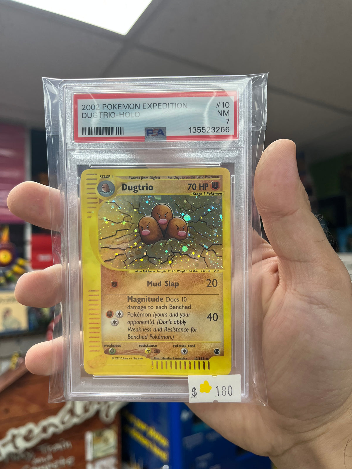 Pokemon TCG Expedition Dugtrio Holo PSA 7