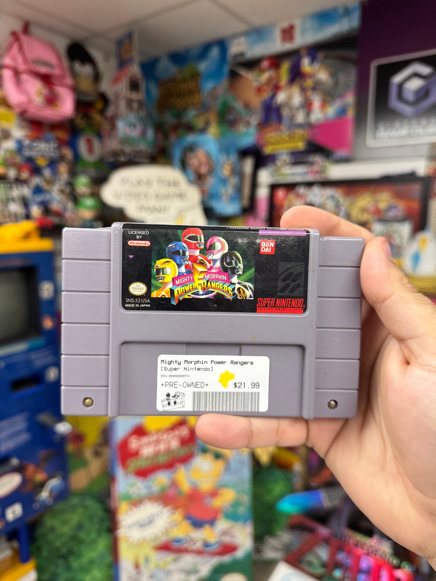 Mighty Morphin Power Rangers - SNES Loose