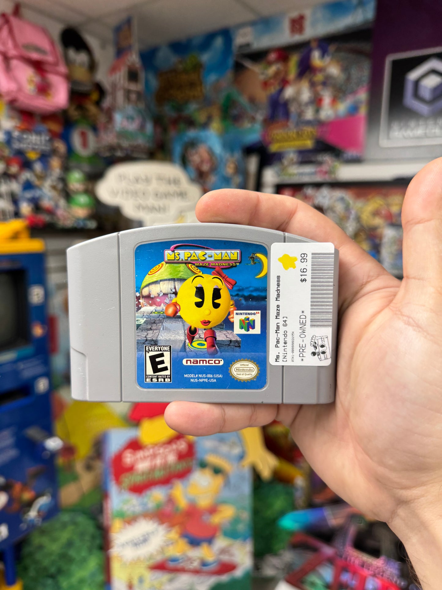 Ms. Pac-Man Maze Madness - N64 Loose