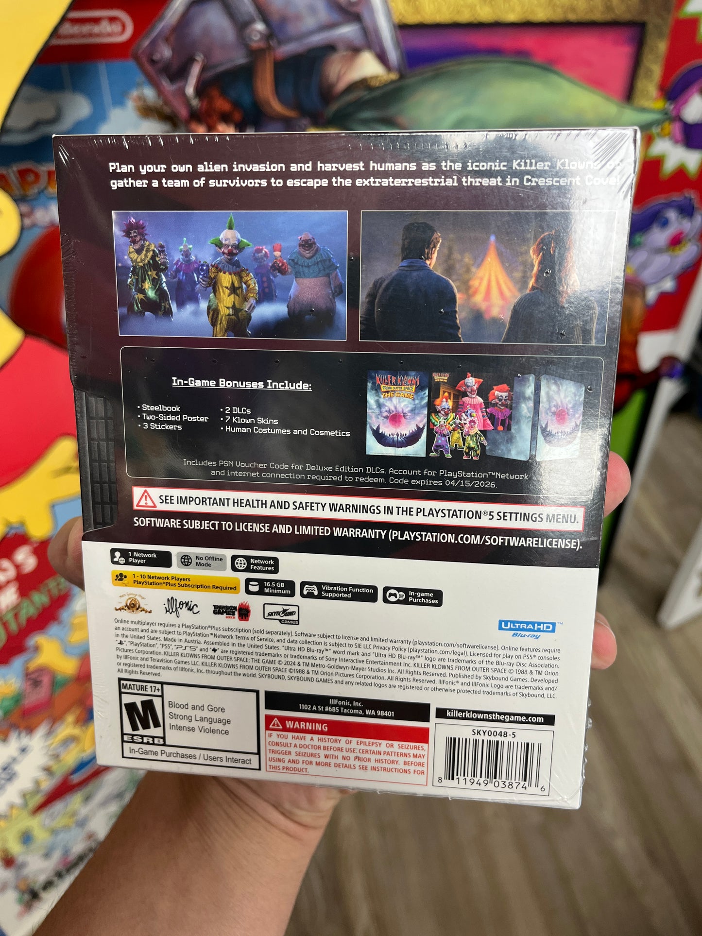 Killer Klowns From Outer Space Special Editon PS5 Sealed