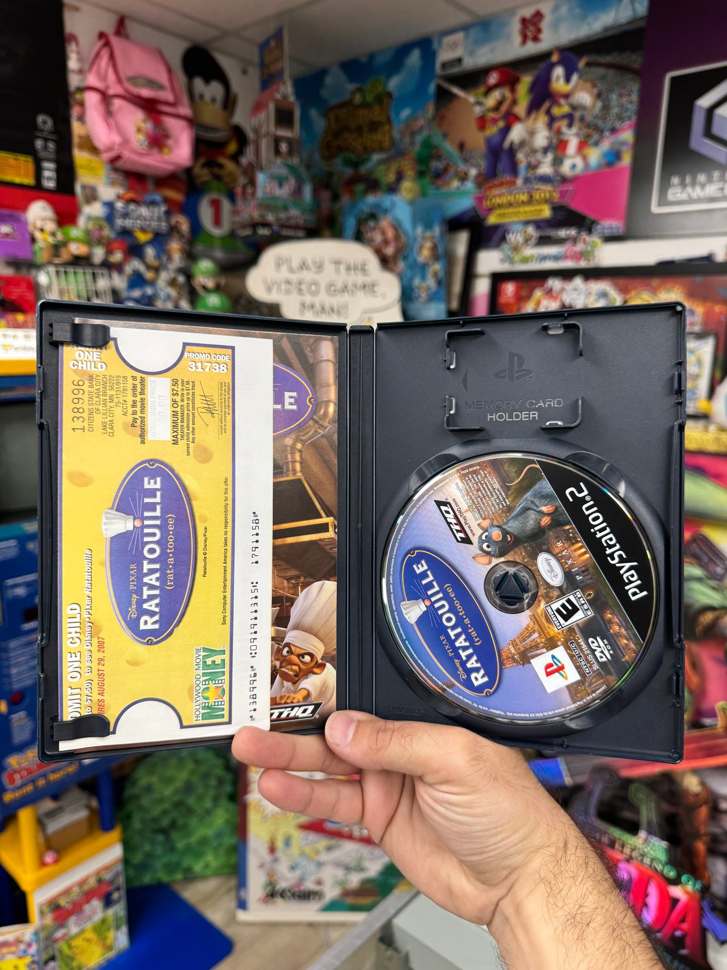Ratatouille PS2 CIB W/ Movie Ticket
