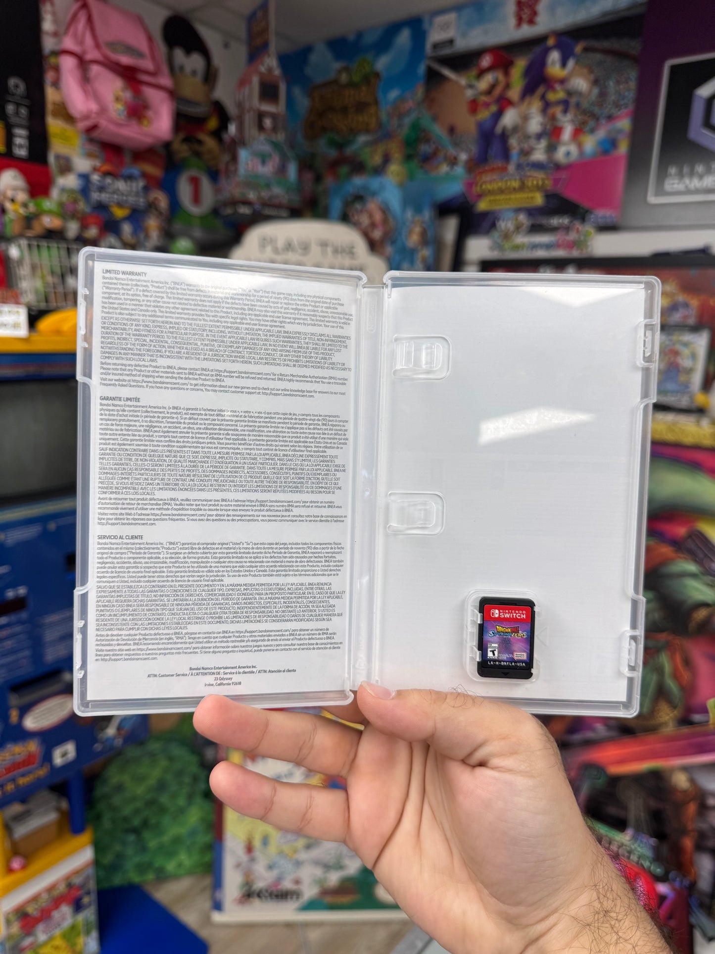 Dragonball Z Sparking Zero Switch CIB