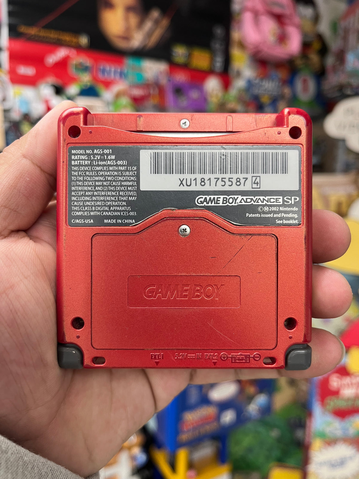 Red GameBoy Advance SP