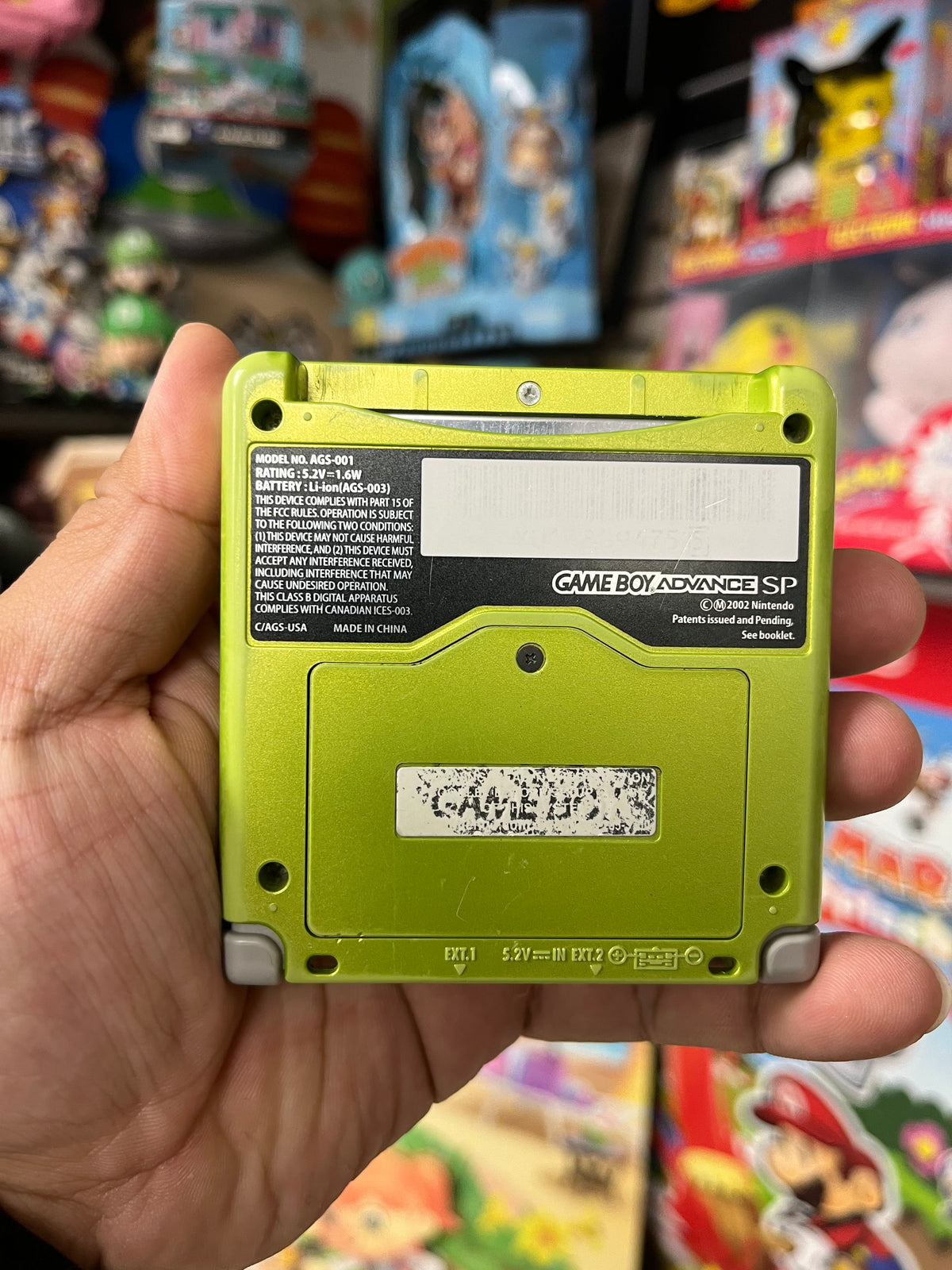 Lime Green GameBoy Advance SP