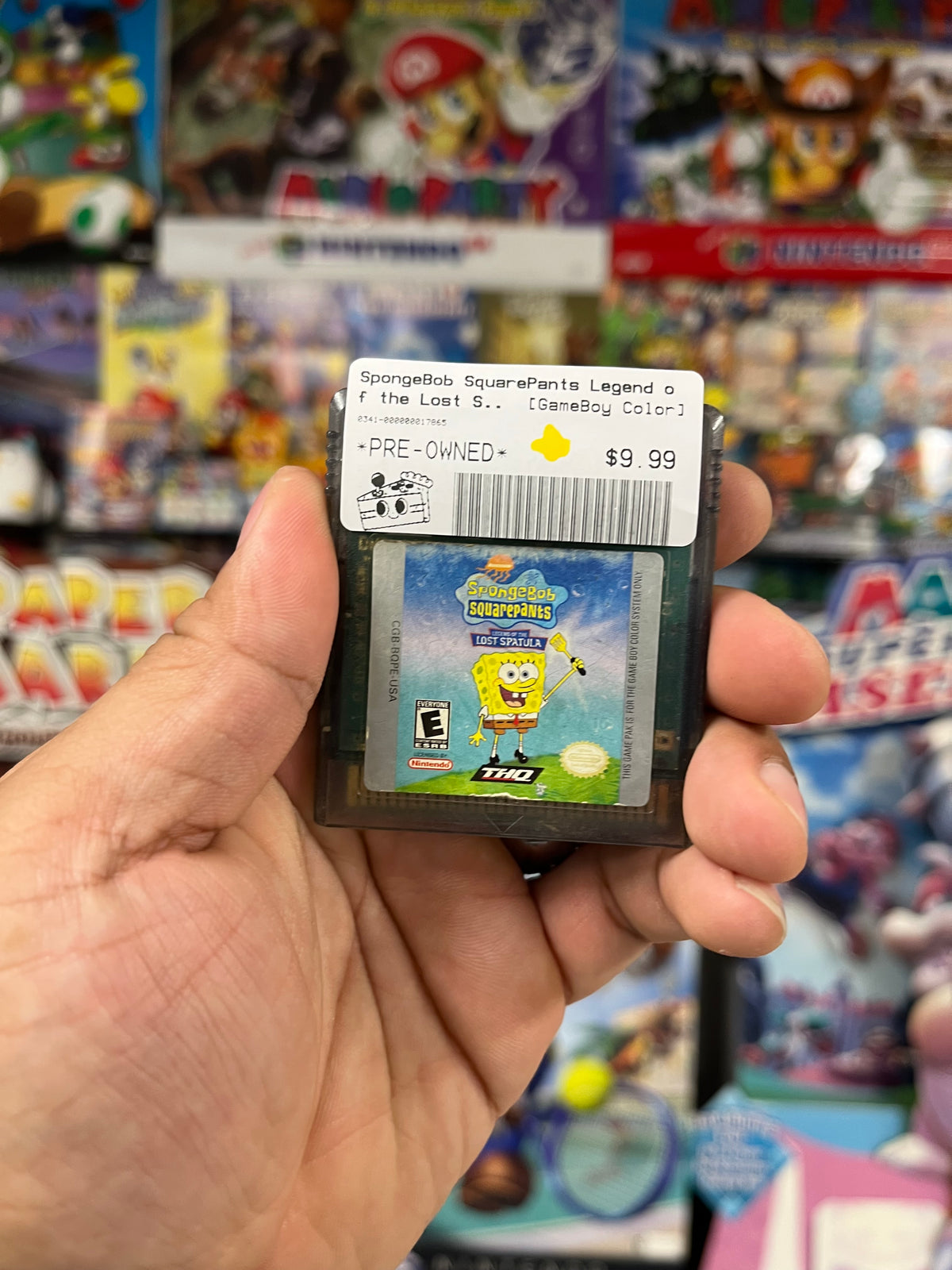 SpongeBob SquarePants Legend of the Lost Spatula - GBC Loose