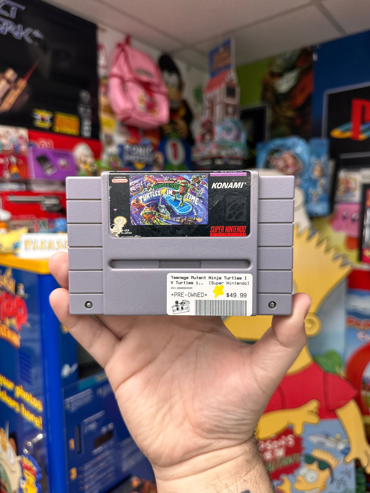 Teenage Mutant Ninja Turtles IV: Turtles in Time - SNES Loose