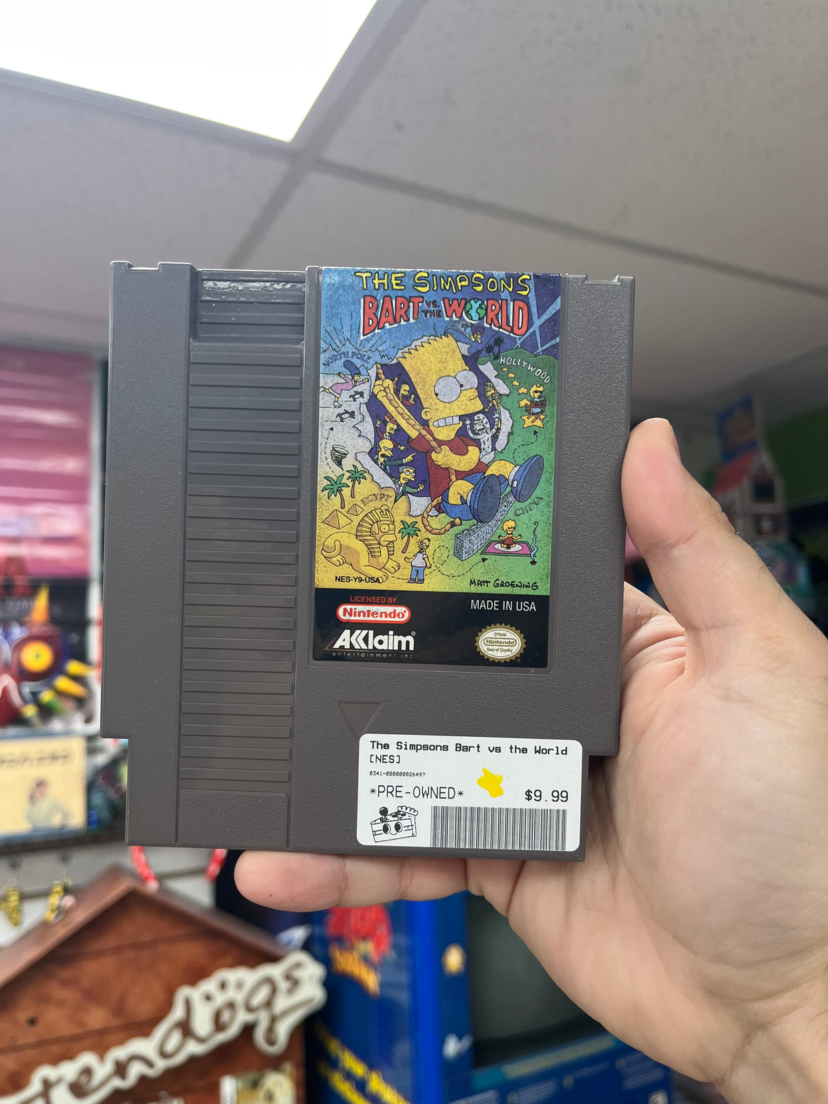 The Simpsons Bart vs. the World - NES Loose
