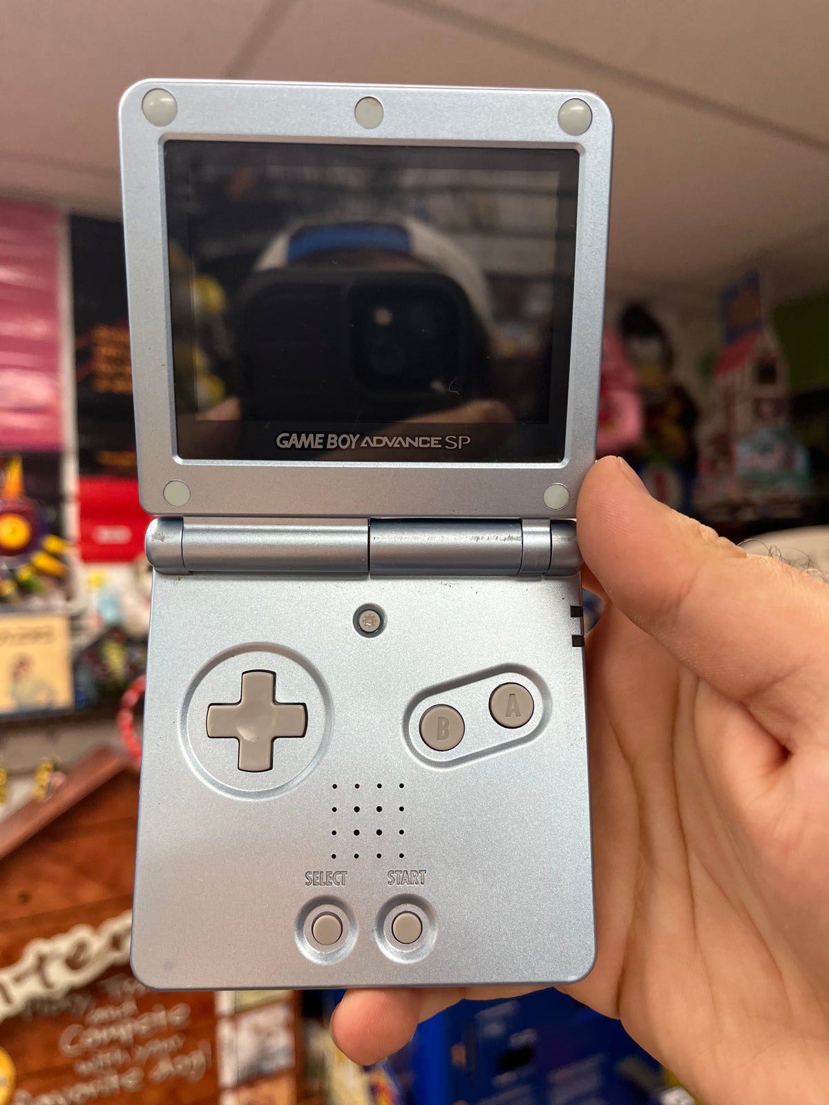 Pearl Blue Gameboy Advance SP (AGS-101)