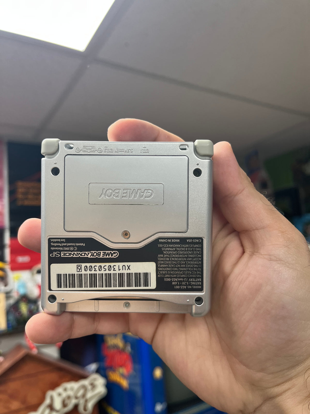 Platinum Gameboy Advance SP - CiB