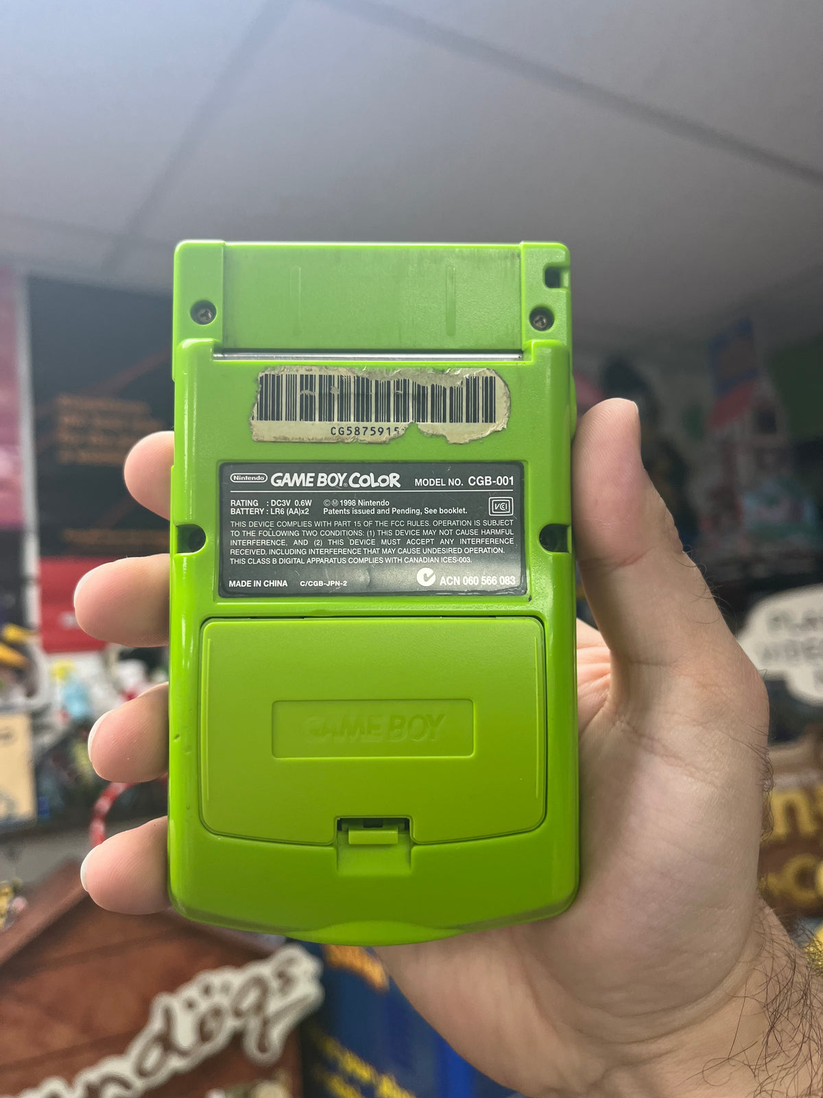 Lime Green GameBoy Color