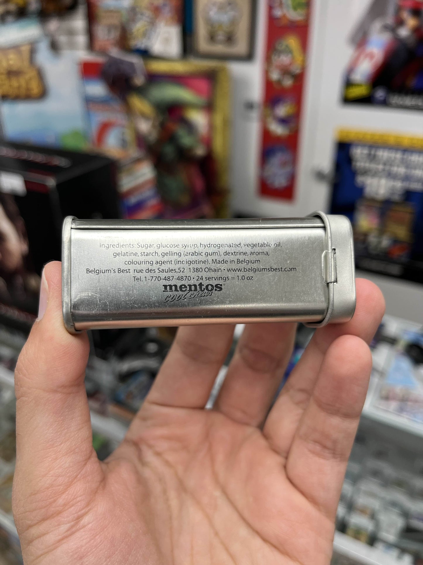 Nintendo Mentos Tin Early 2000's RARE Uneaten