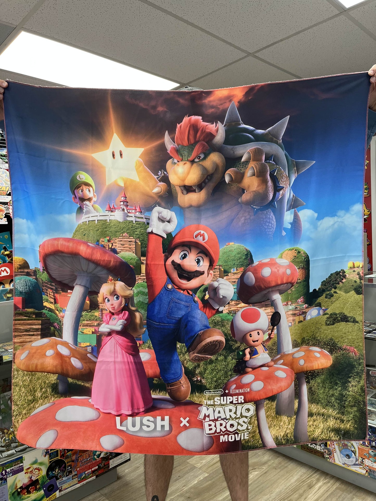 Super Mario Bros. Movie x Lush SUPER RARE Store Display Banner