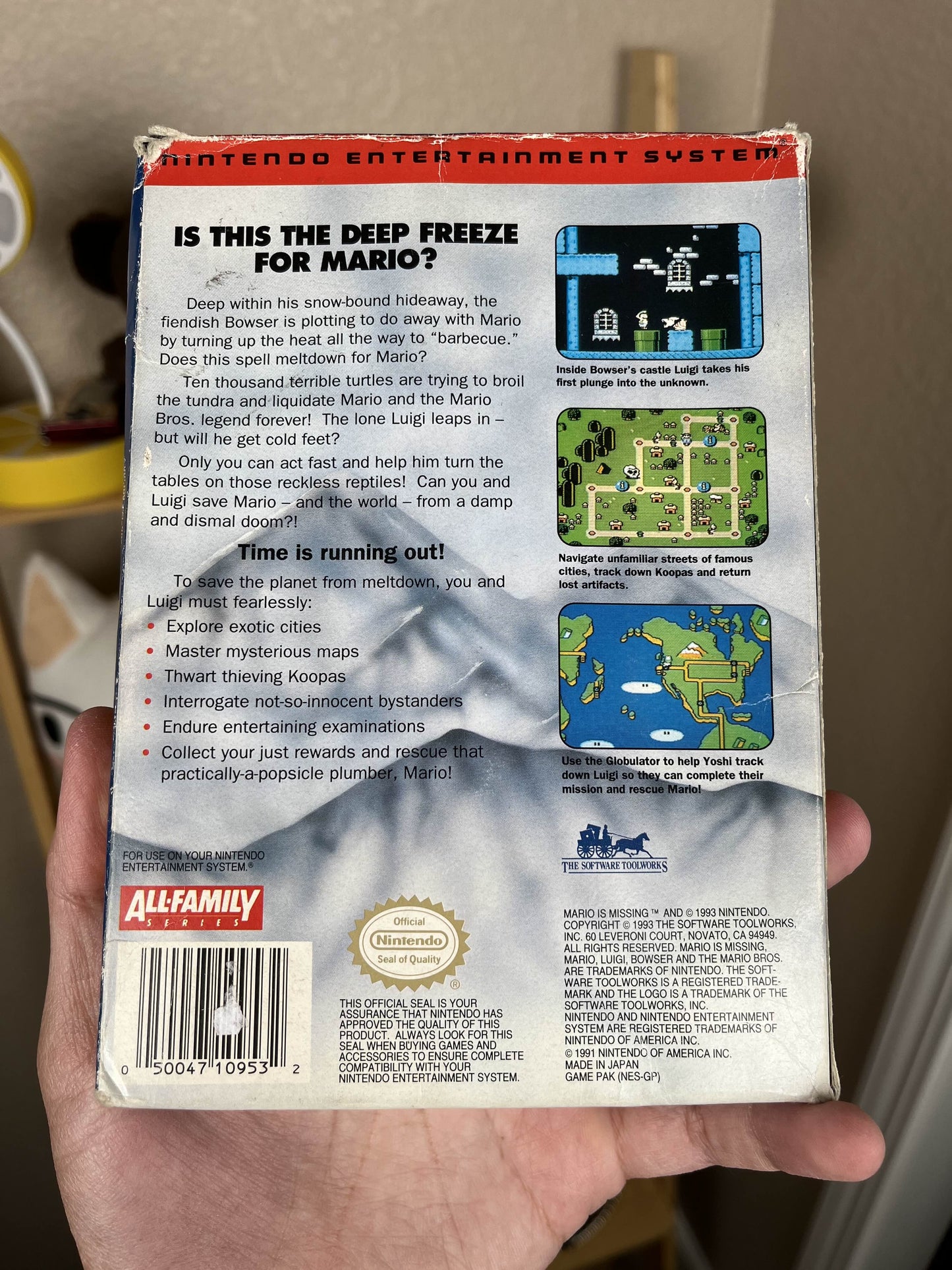 Mario Is Missing NES Boxed
