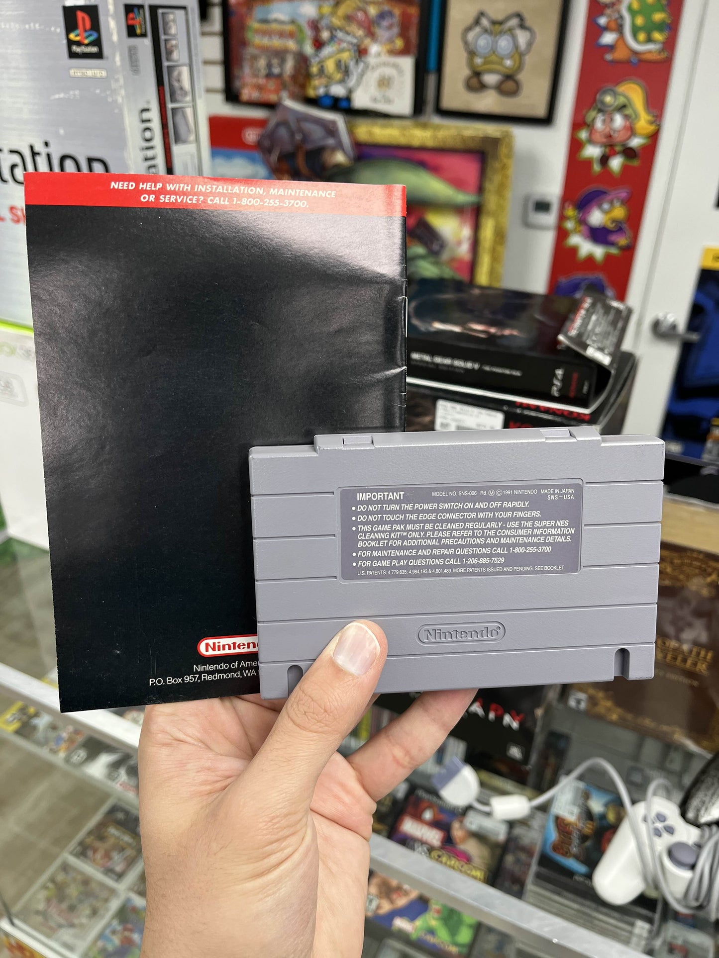 Pilotwings SNES Cart + Manual CLEAN