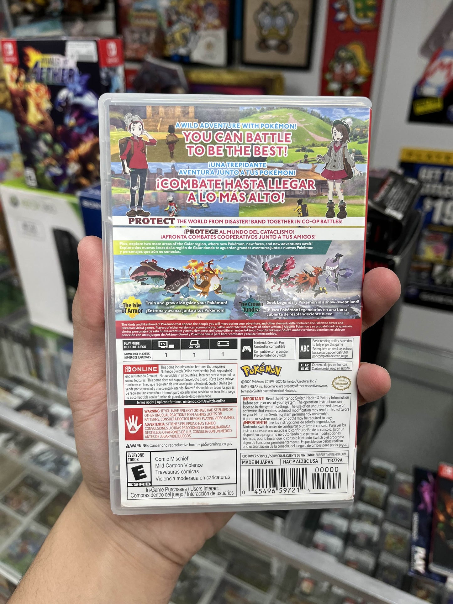 Pokemon Shield + Shield Expansion Pack Switch