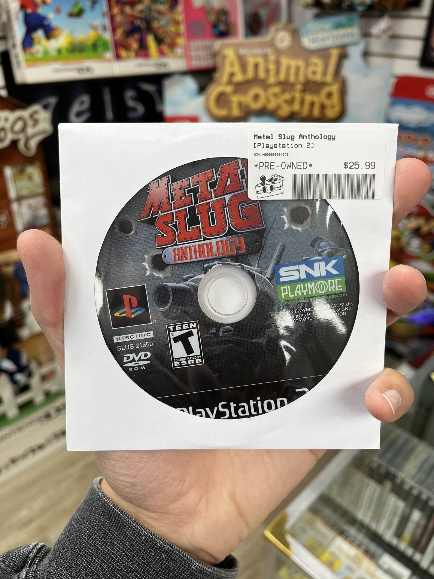 Metal Slug Anthology PS2 Disc Only