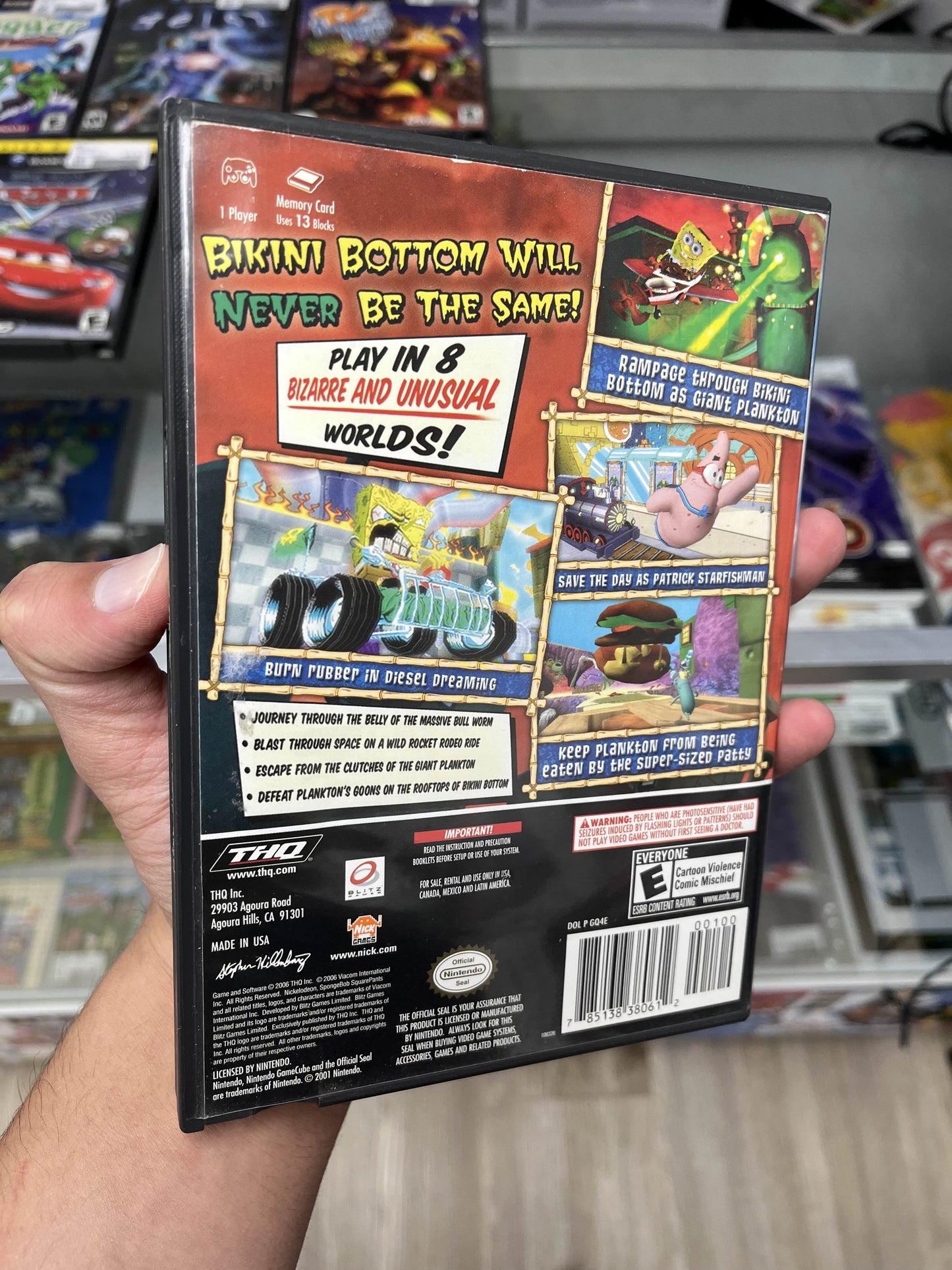 Spongebob Creature from the Krusty Krab GameCube Complete