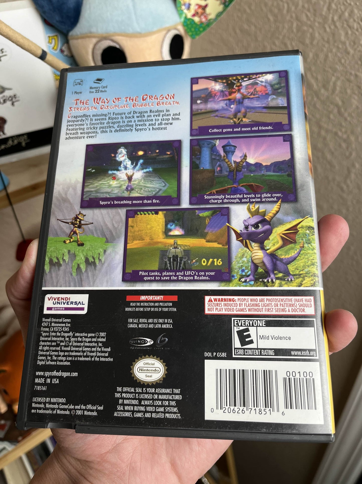Spyro Enter the Dragonfly GameCube CIB Clean