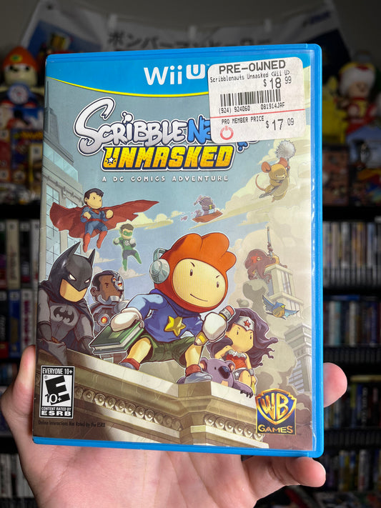 Scribblenauts Unmasked Wii U CIB