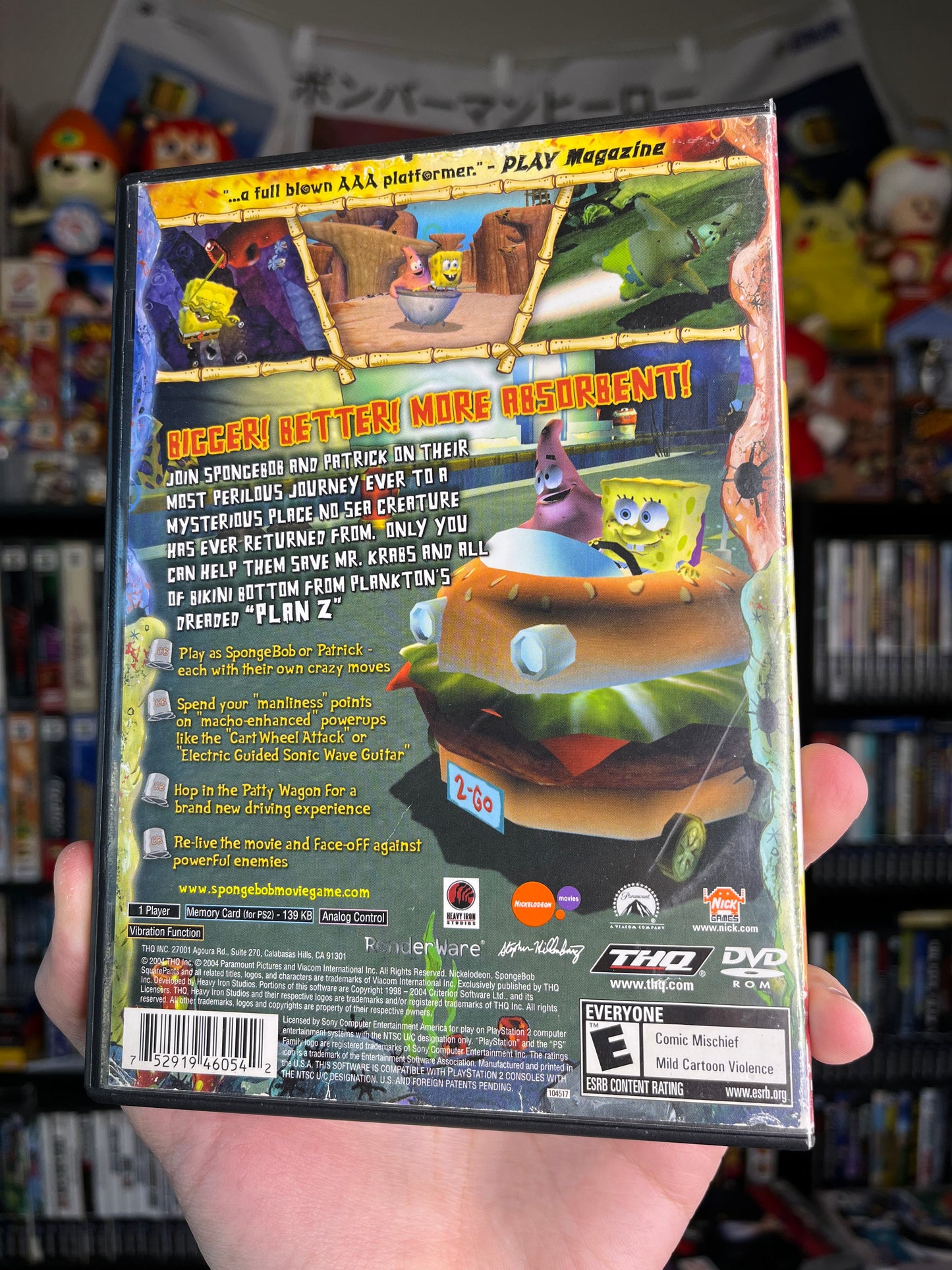 Spongebob Movie Game PS2 CIB