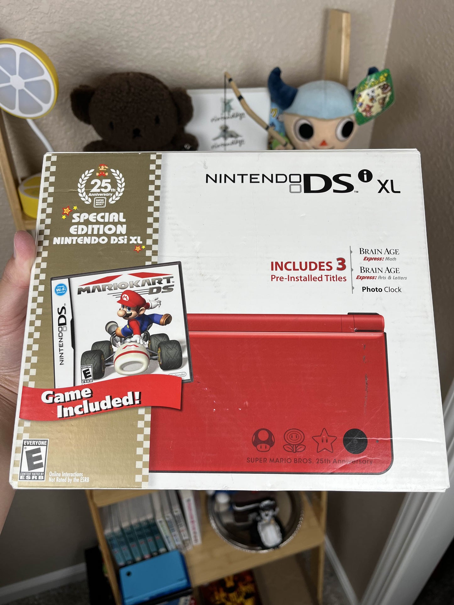 Nintendo Dsi XL Super Mario Bros 25th Anniversary Console Bundle CIB Clean