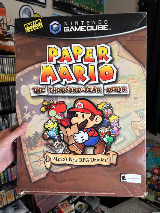 Paper Mario The Thousand Year Door Promotional Store Display Box RARE