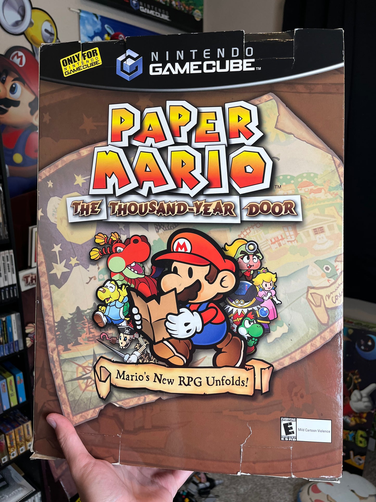 Paper Mario The Thousand Year Door Promotional Store Display Box RARE