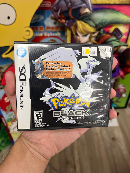 Pokemon Black Version Lucario Code Variant Nintendo DS Complete