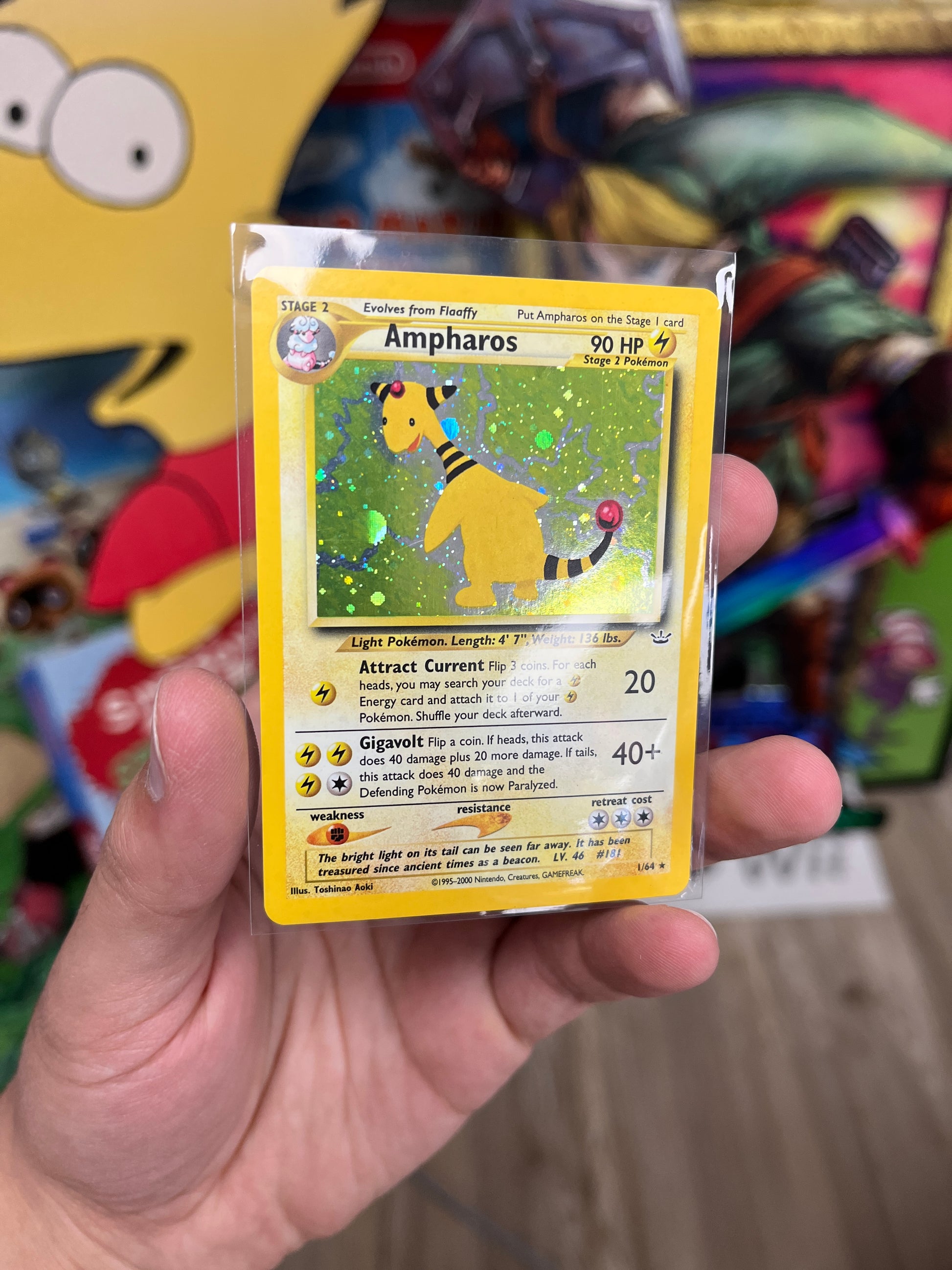 Pokemon TCG Ampharos 1/64 MP – CakeHoarder Games