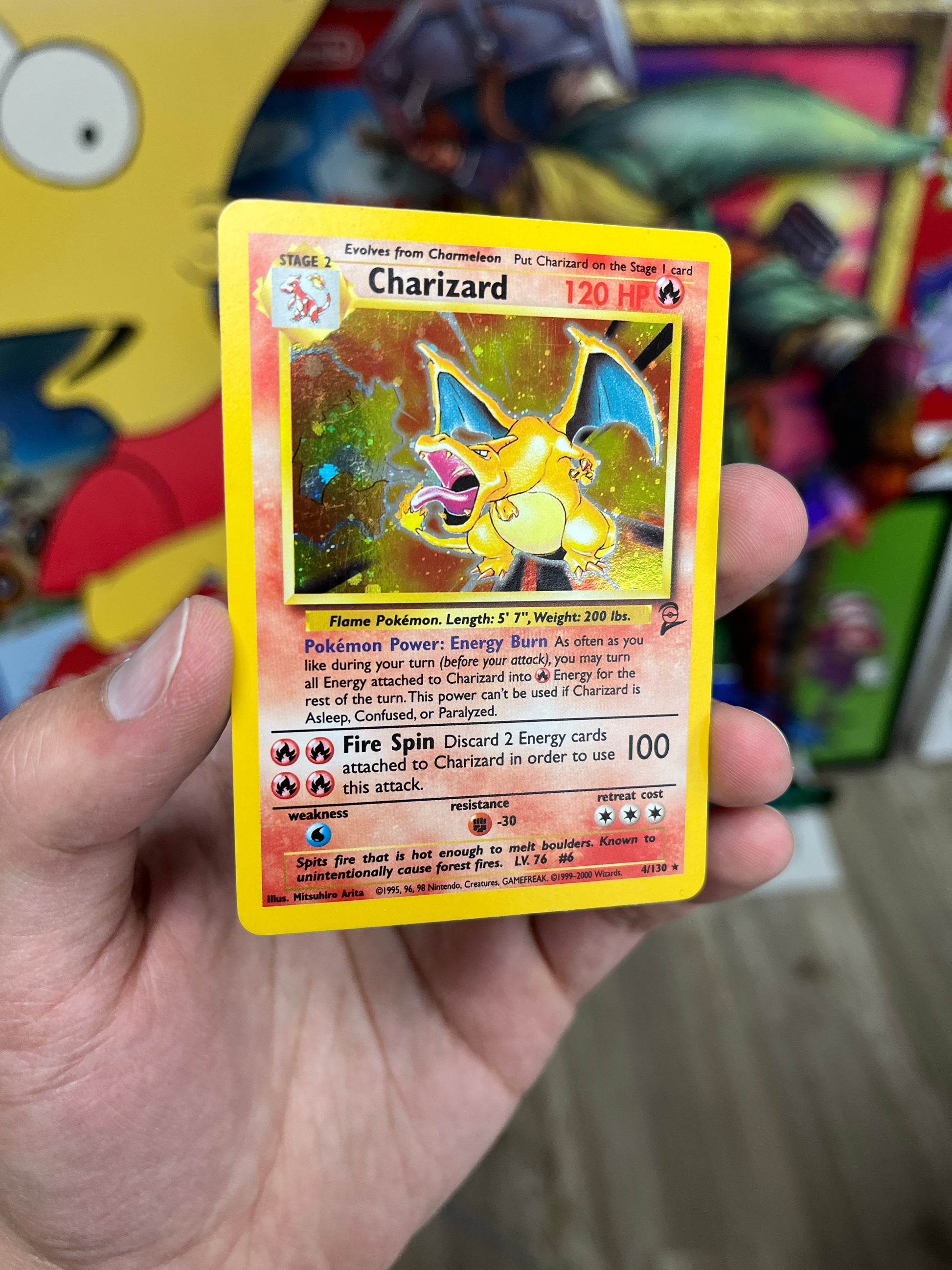 Pokemon TCG Charizard 4/130 Base 2 LP/MP CakeHoarder Games Pokemon TCG Charizard 4/130 Base 2 LP/MP CakeHoarder Games