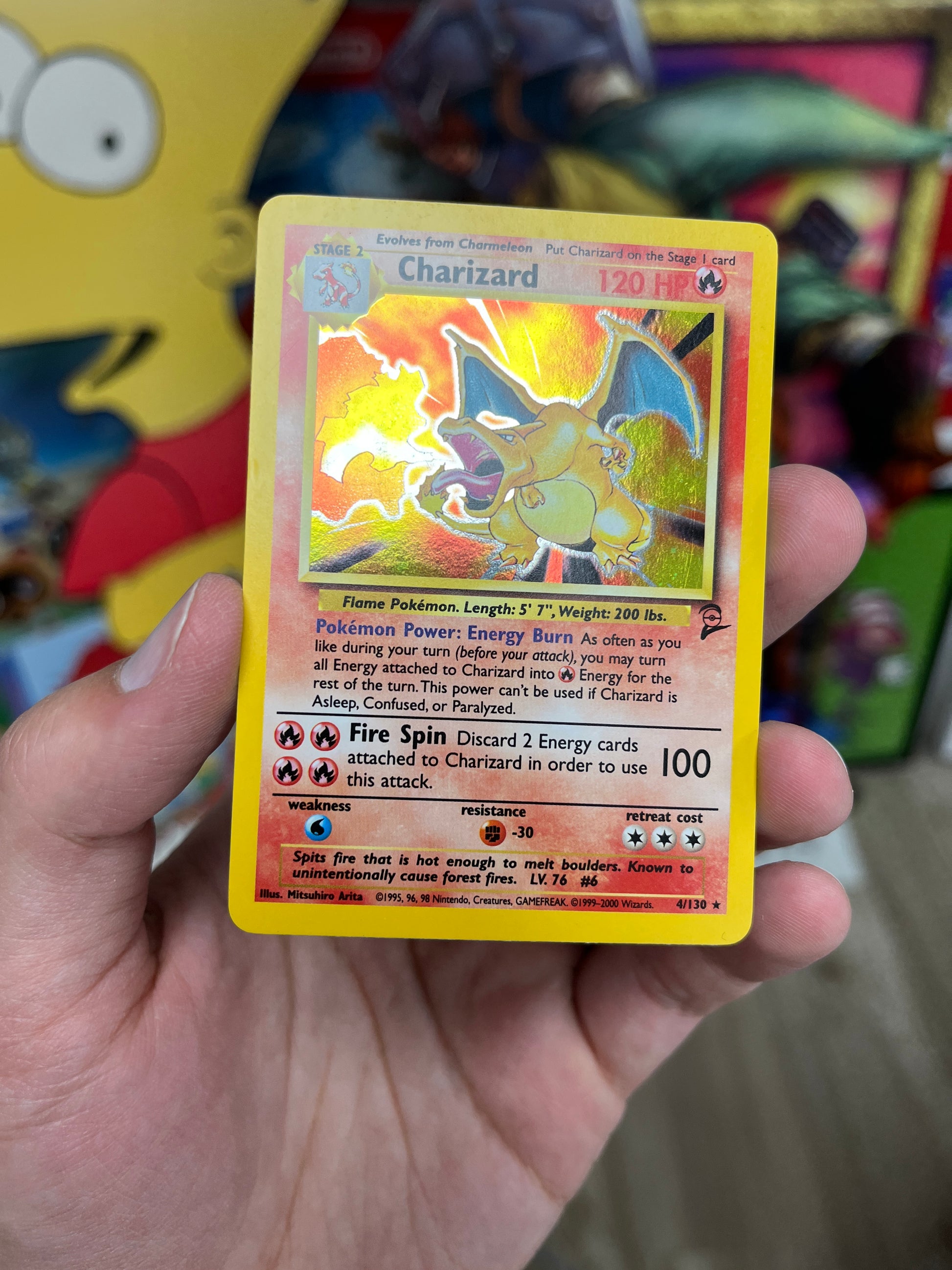 Pokemon TCG Charizard 4/130 Base 2 LP/MP – CakeHoarder Games