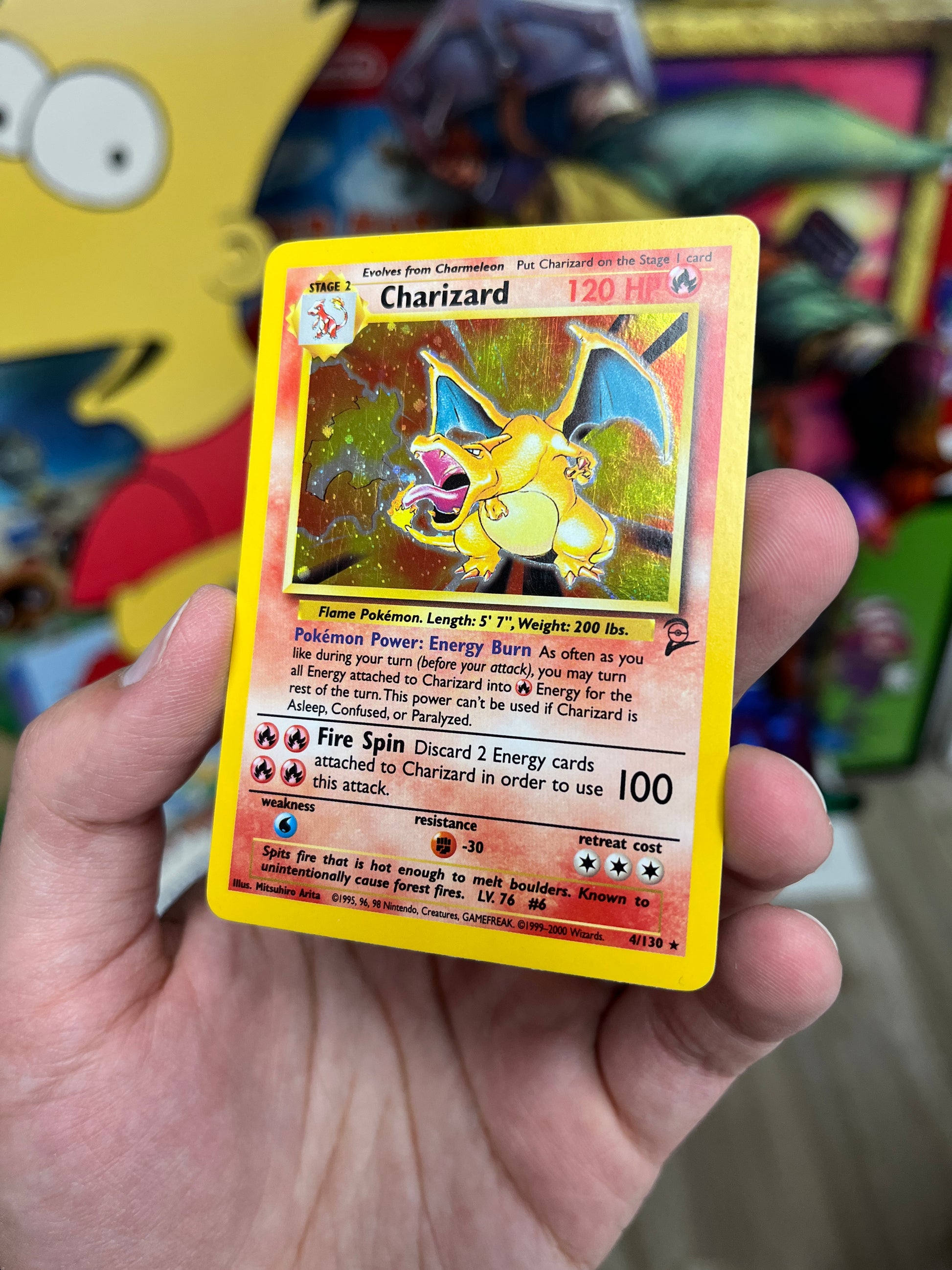 Pokemon TCG Charizard 4/130 Base 2 LP/MP – CakeHoarder Games
