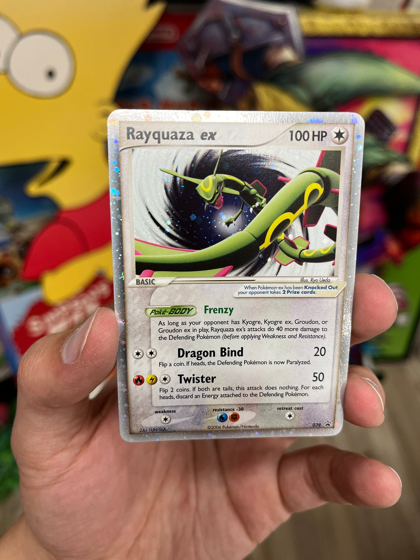 Pokemon TCG Rayquaza EX 039 Promo LP Gradeable Clean