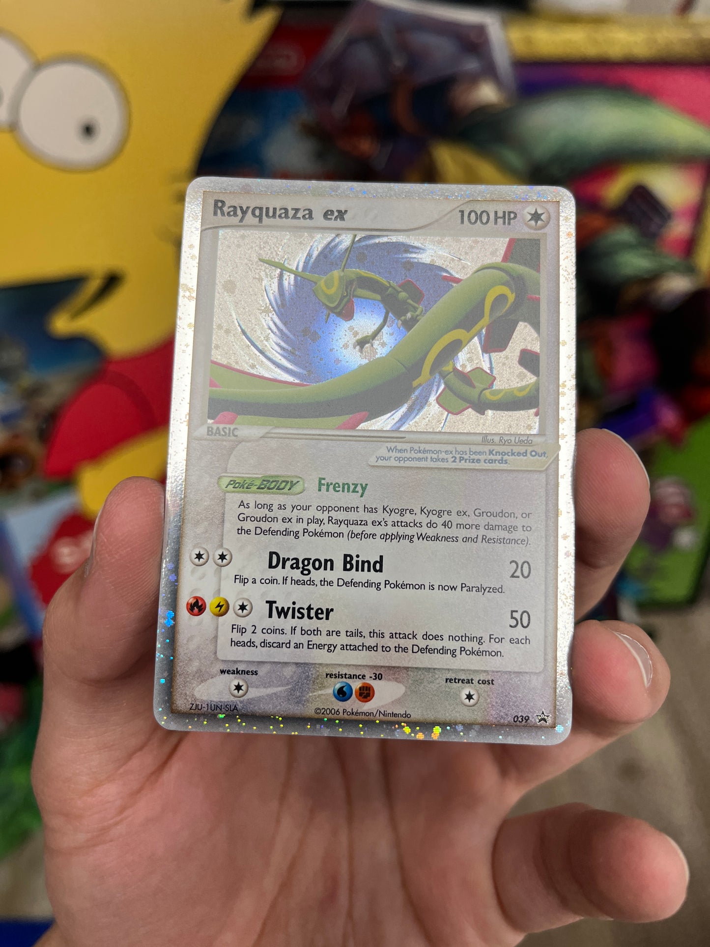 Pokemon TCG Rayquaza EX 039 Promo LP Gradeable Clean