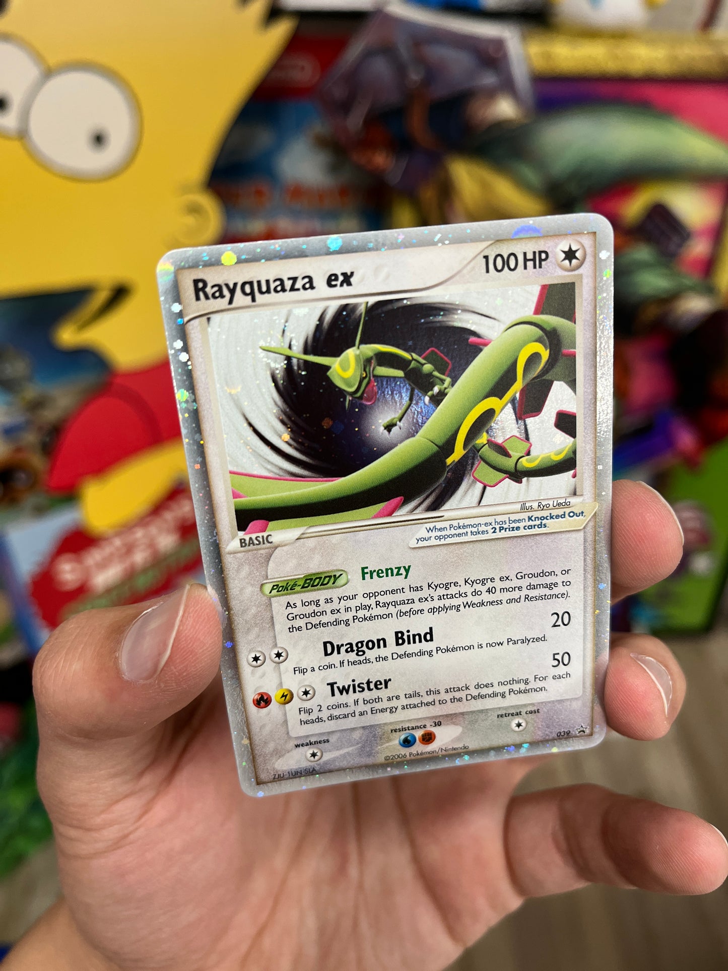 Pokemon TCG Rayquaza EX 039 Promo LP Gradeable Clean