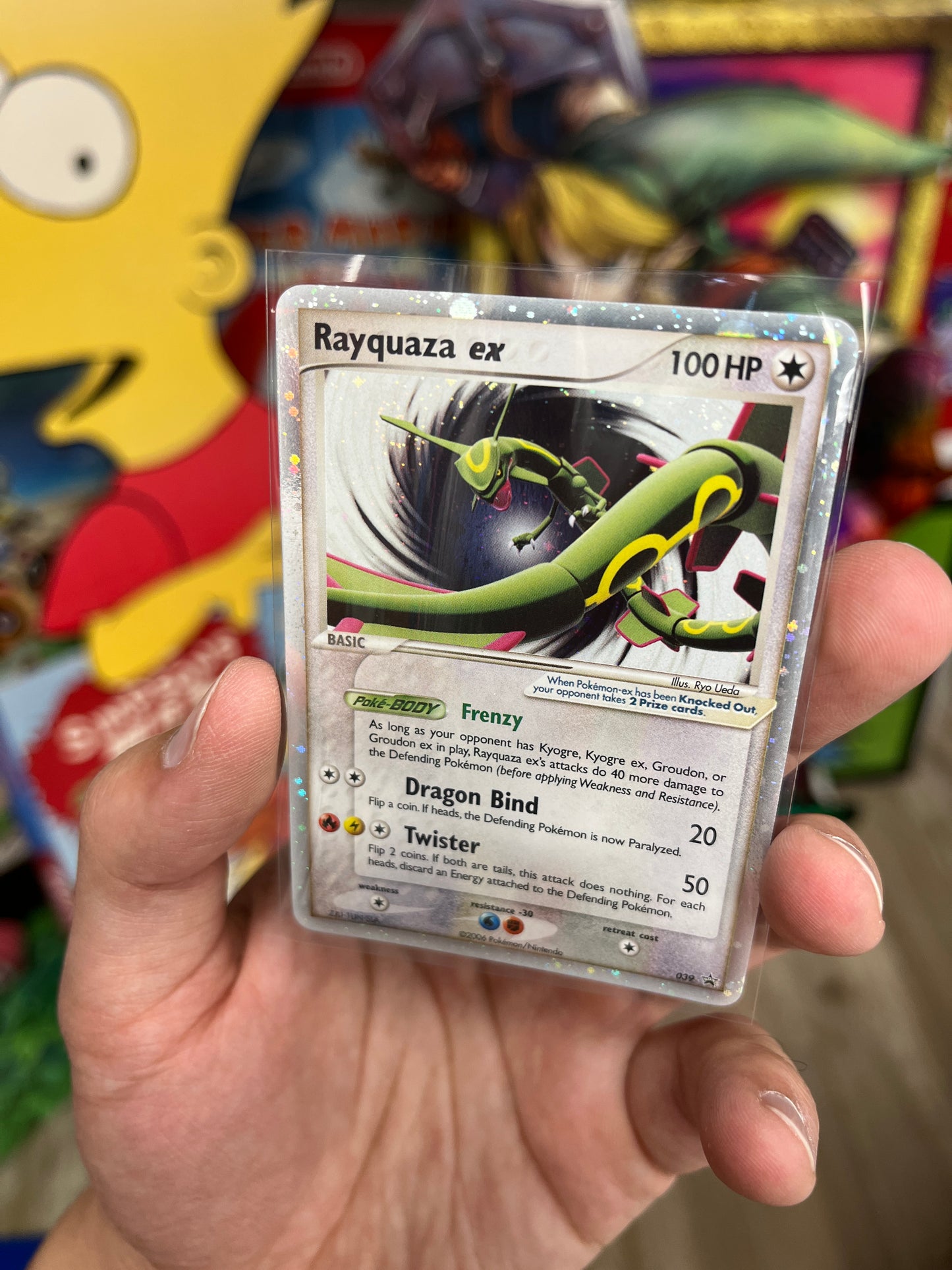 Pokemon TCG Rayquaza EX 039 Promo LP Gradeable Clean