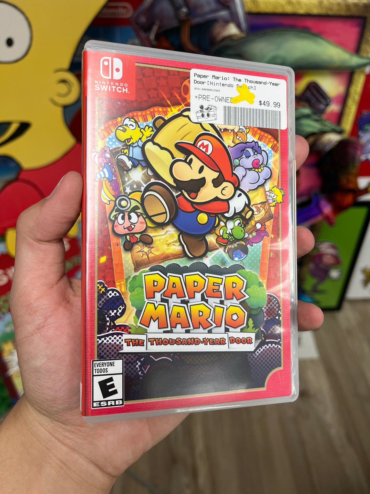 Paper Mario Thousand Year Door Switch CIB