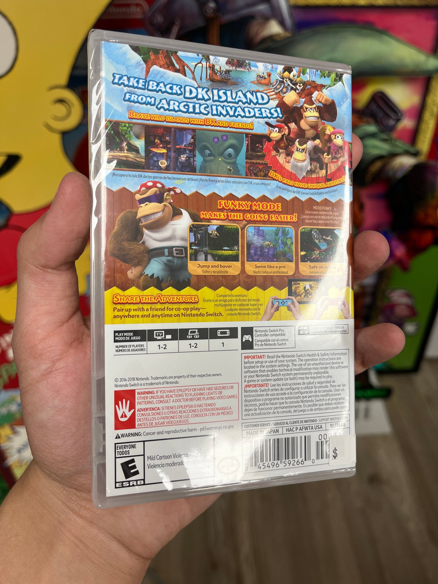 Donkey Kong Country Tropical Freeze Switch CIB