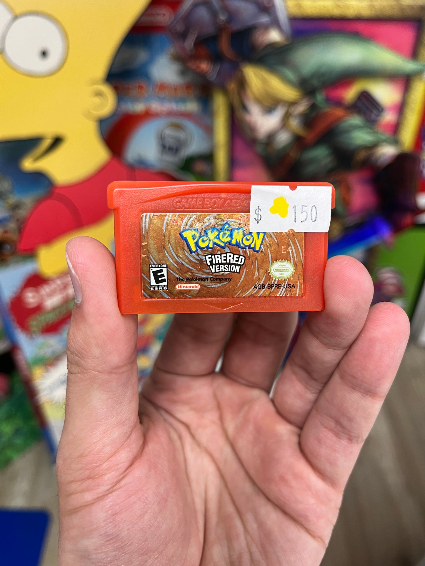 Pokemon Fire Red GBA Good Battery