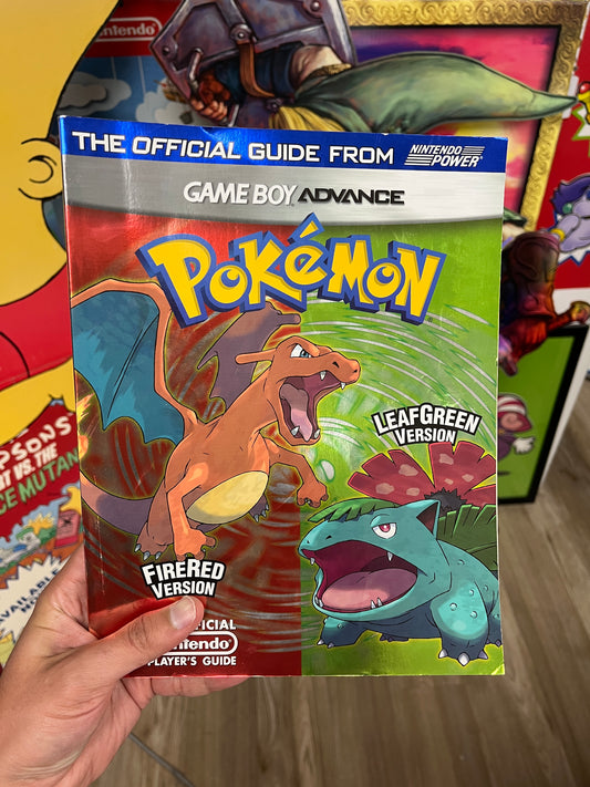 Pokemon Fire Red & Leaf Green GBA Player's Guide Holographic RARE