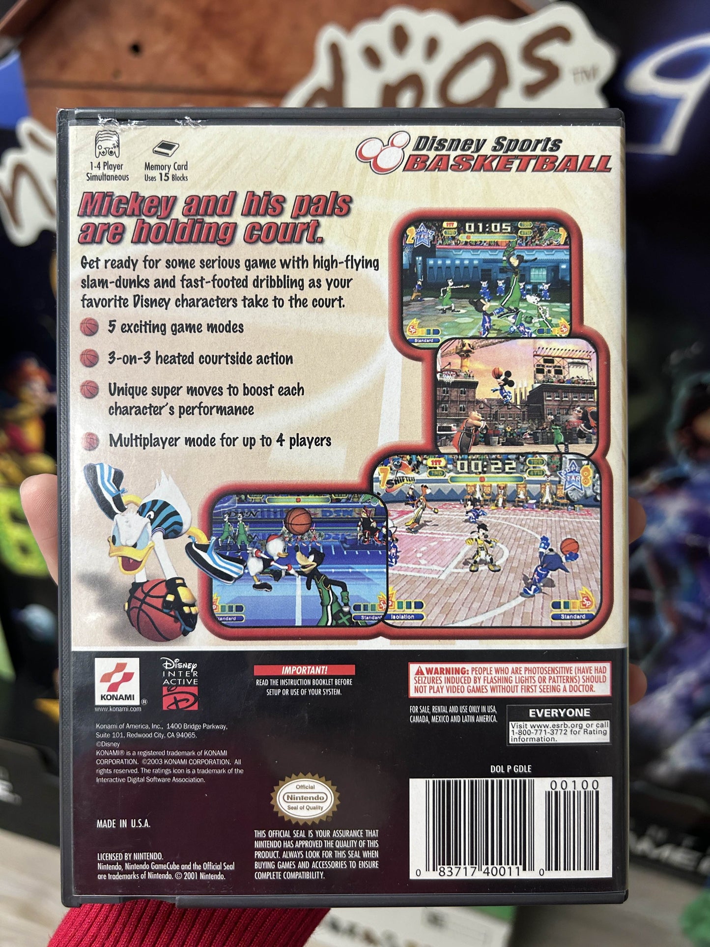 Disney Sports Basketball CLEAN + CIB! (Gamecube)