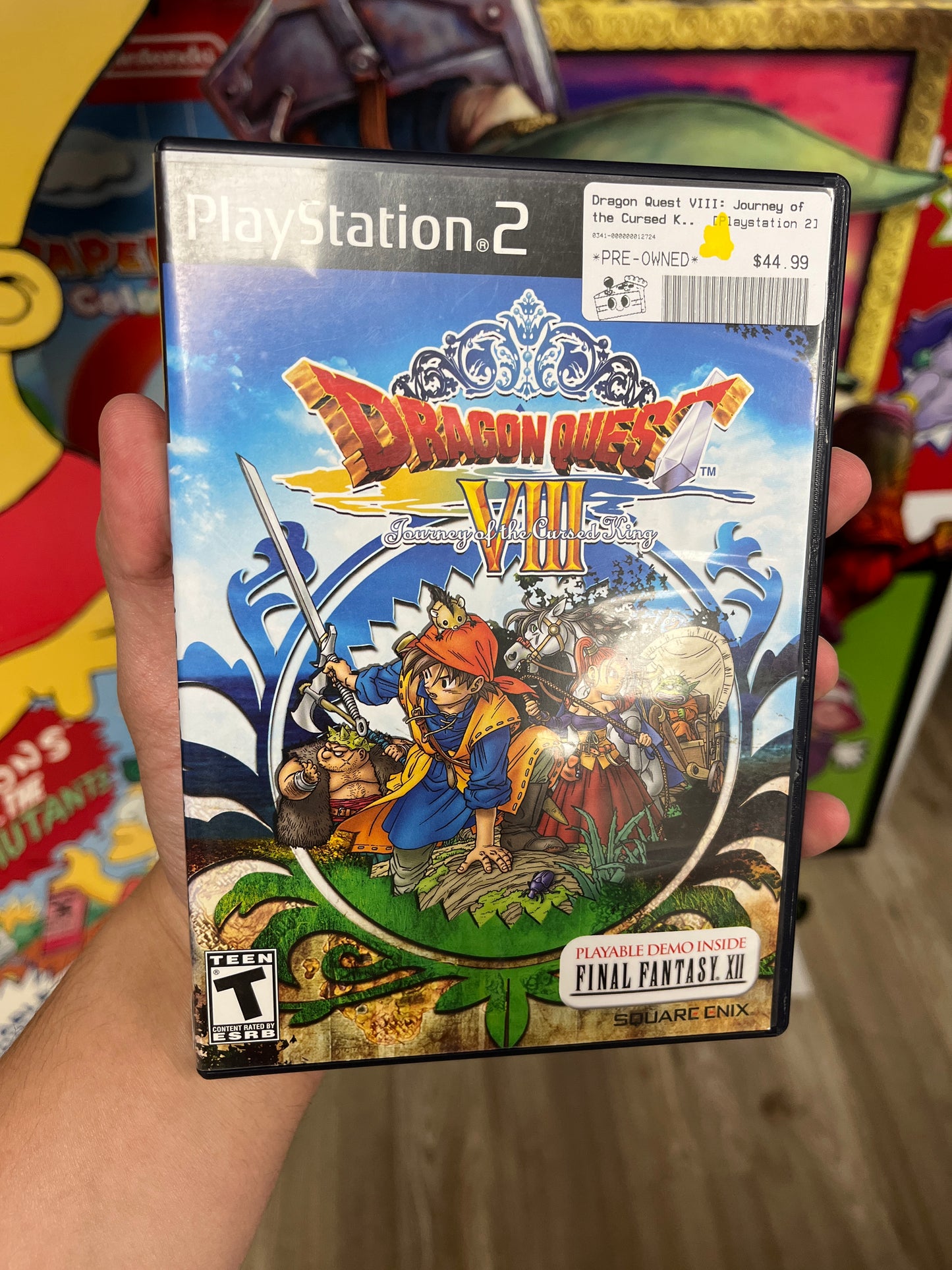 Dragon Quest VIII: Journey of the Cursed King PS2 Complete W/ Bonus Disc