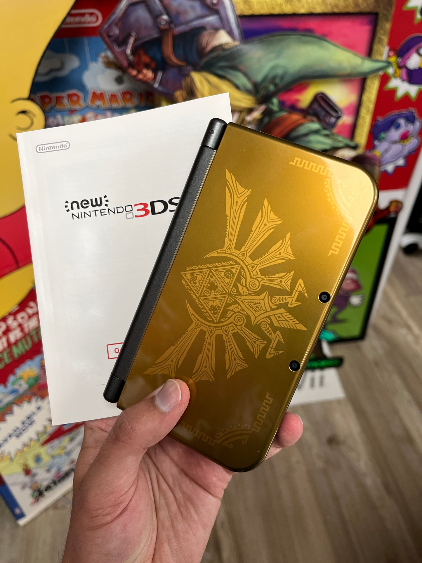 New 3DS XL Hyrule Edition Complete CLEAN Minty