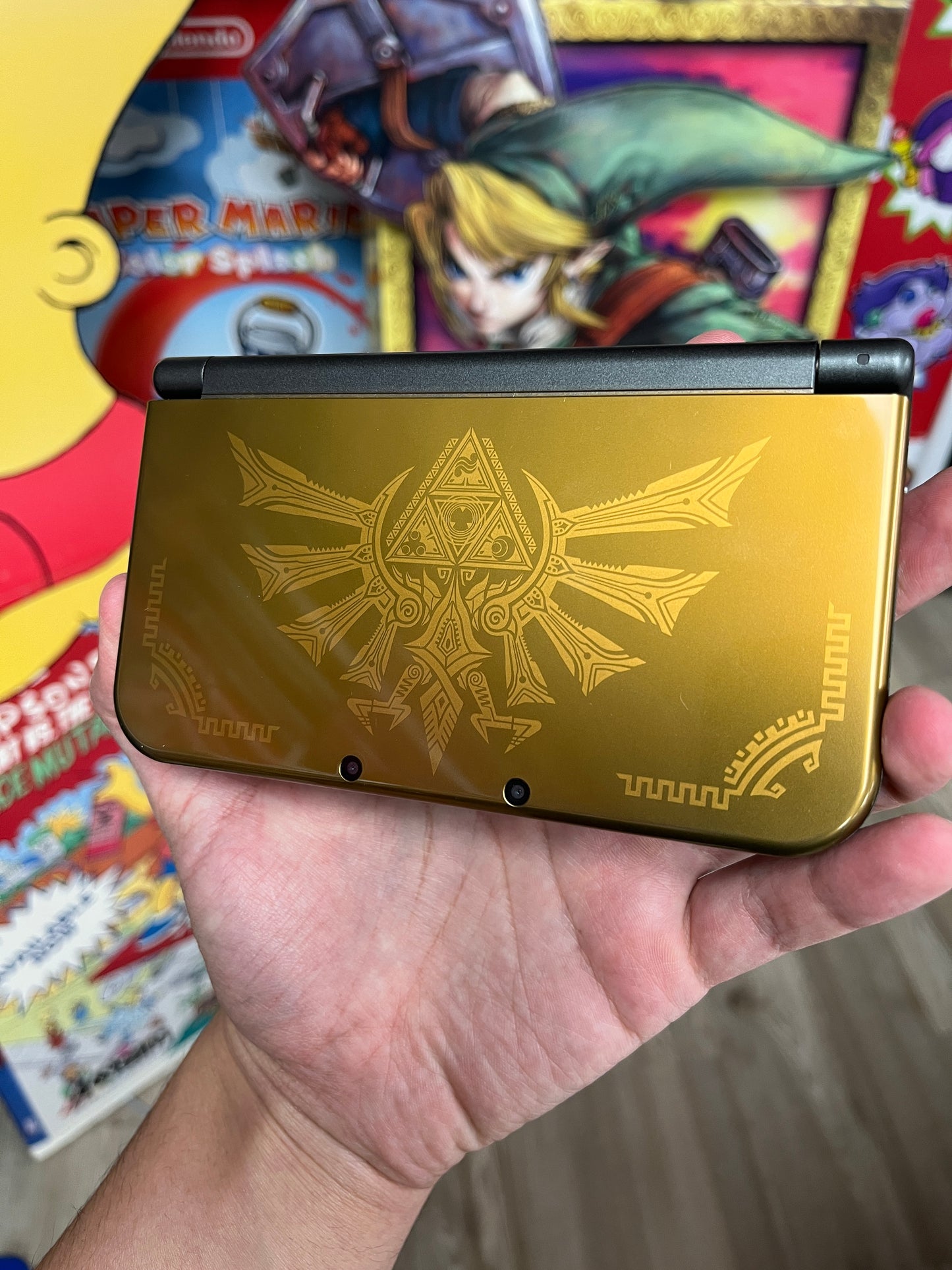 New 3DS XL Hyrule Edition Complete CLEAN Minty