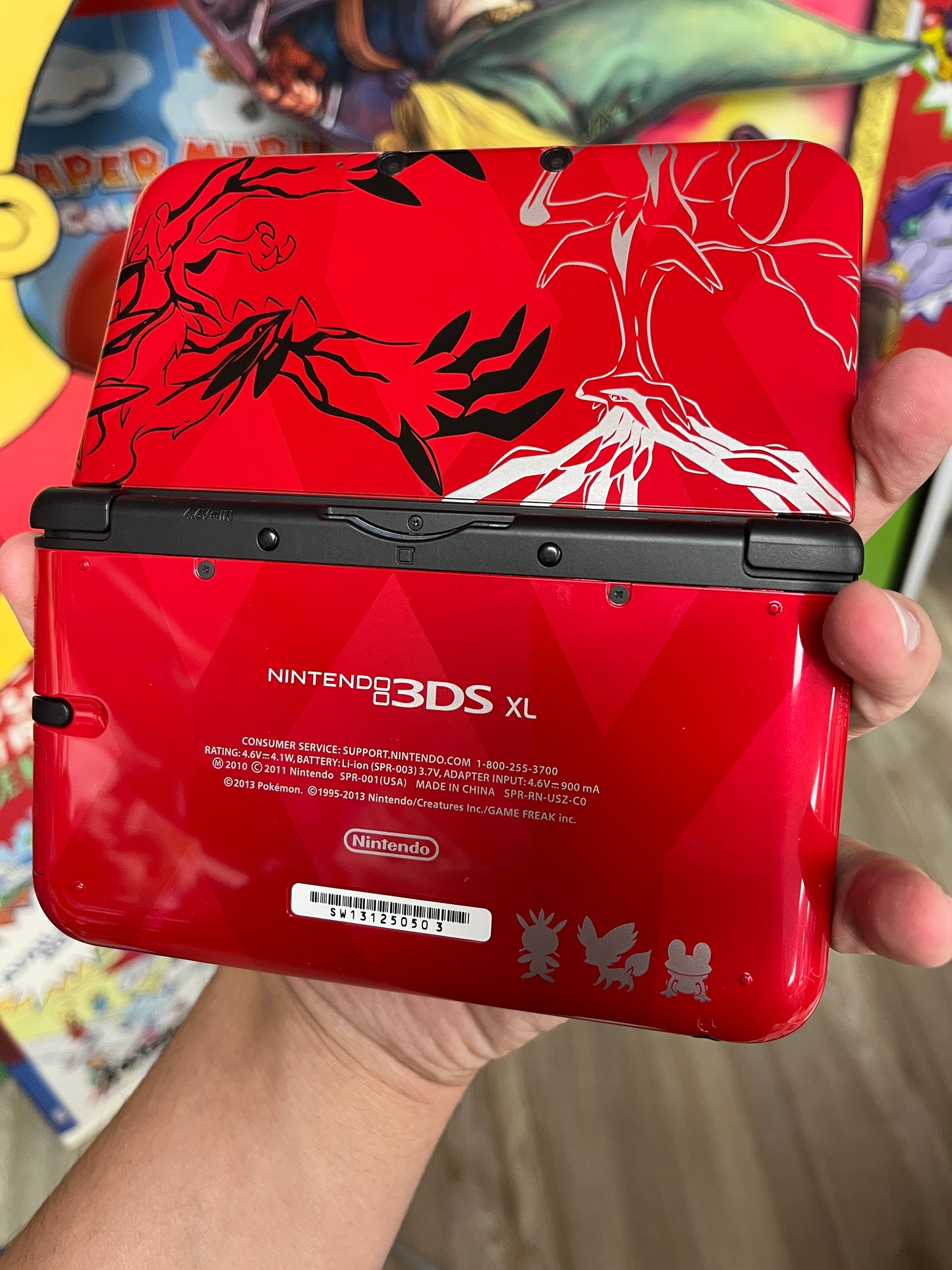 3DS XL Pokemon Xerneas + Yveltal Complete CLEAN