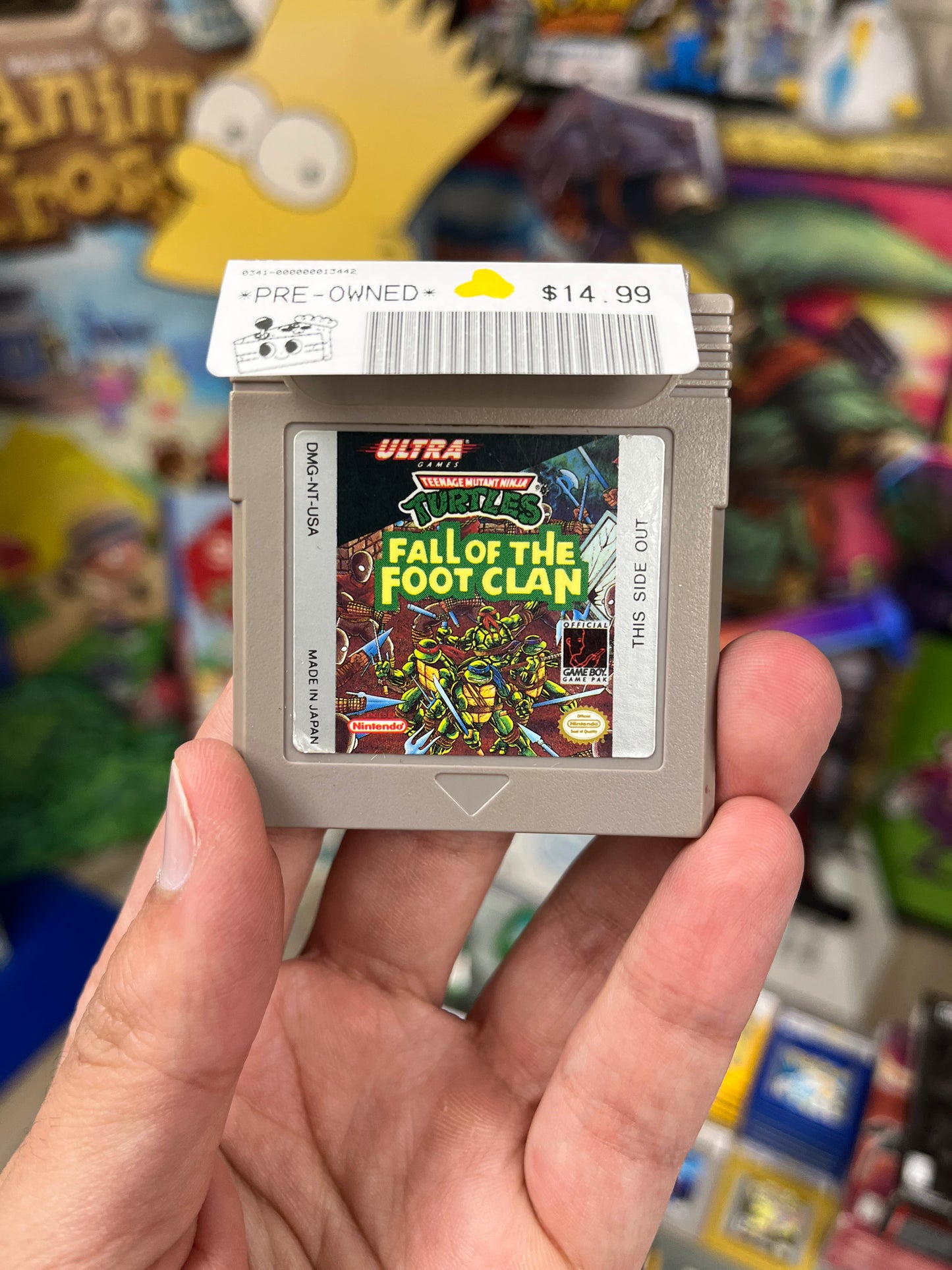 TMNT Fall of the Foot Clan GameBoy